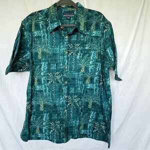 Casual Life Green Tropical Men's Shirt | XL